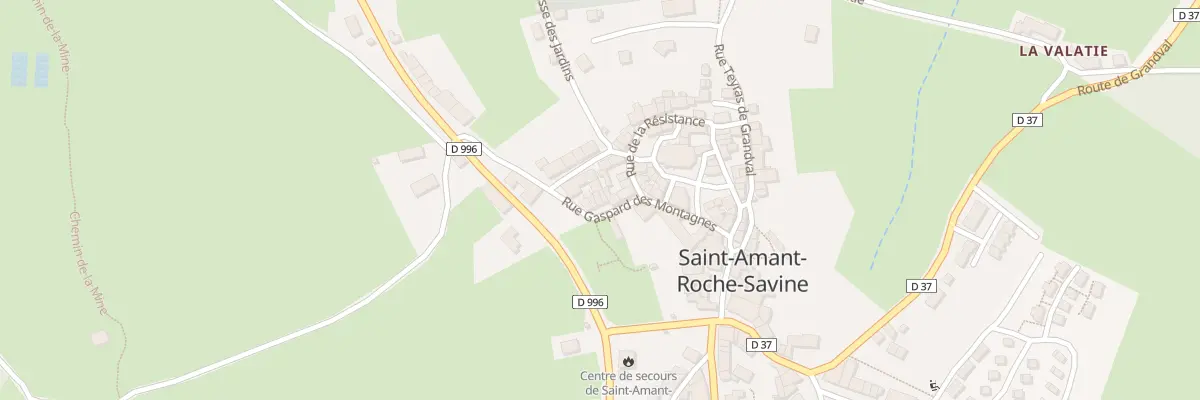 Plan du 18 Rue Gaspard des Montagnes à Saint-Amant-Roche-Savine