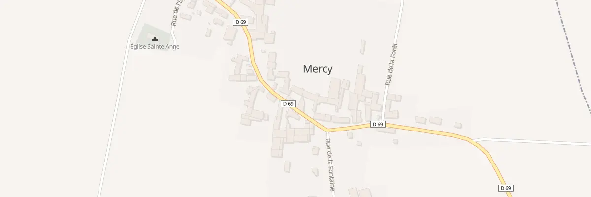 Plan du 14 Rue de la Cote Ste Anne à Mercy
