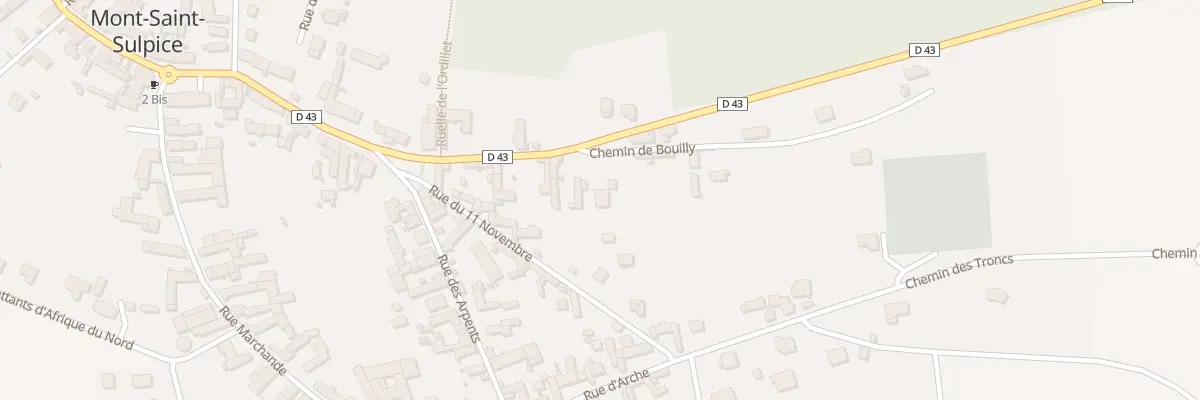 Plan du 2X Che de Bouilly à Mont-Saint-Sulpice
