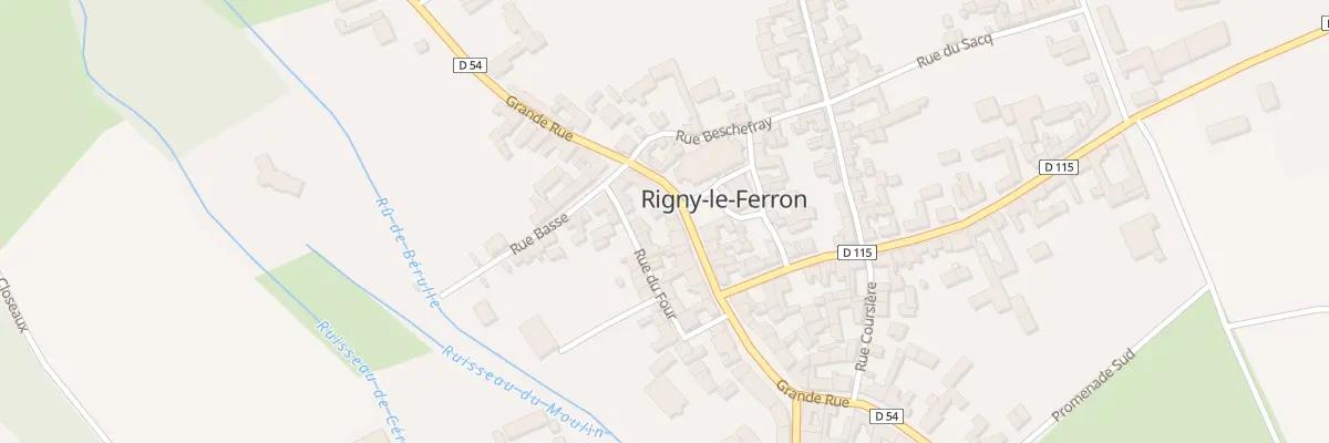Plan du 30 Grande Rue à Rigny-le-Ferron