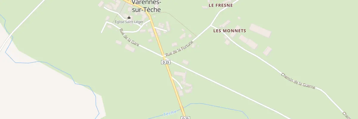 Plan du 2 Rue de la Fortune à Varennes-sur-Tèche