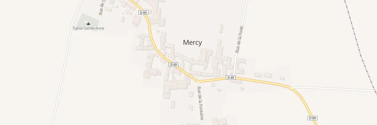 Plan du 12 Rue de la Cote Ste Anne à Mercy