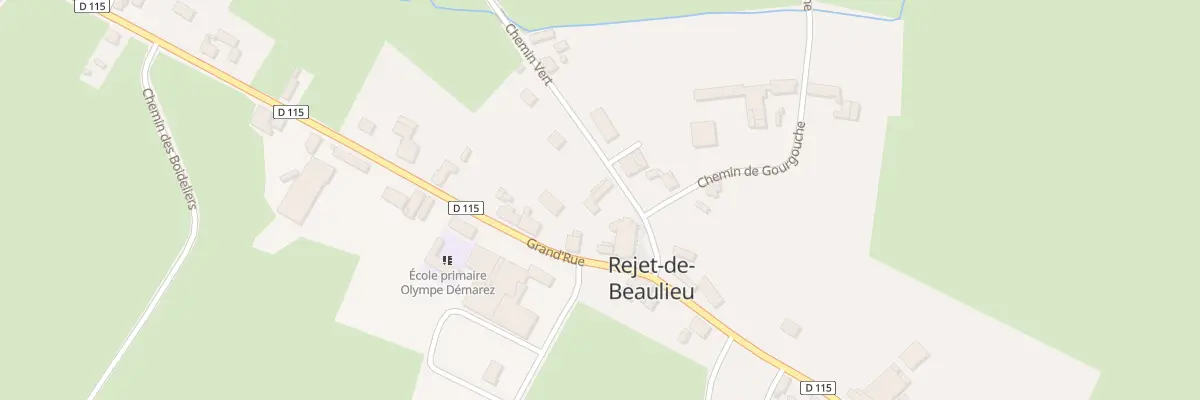 Plan du 1 Che Vert à Rejet-de-Beaulieu