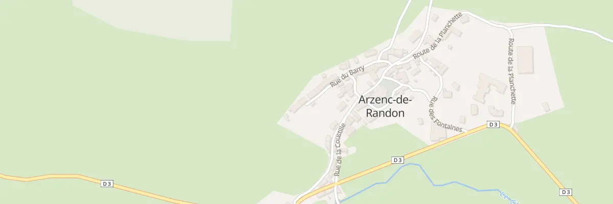 Plan du 5038 Arzenc Village à Arzenc-de-Randon