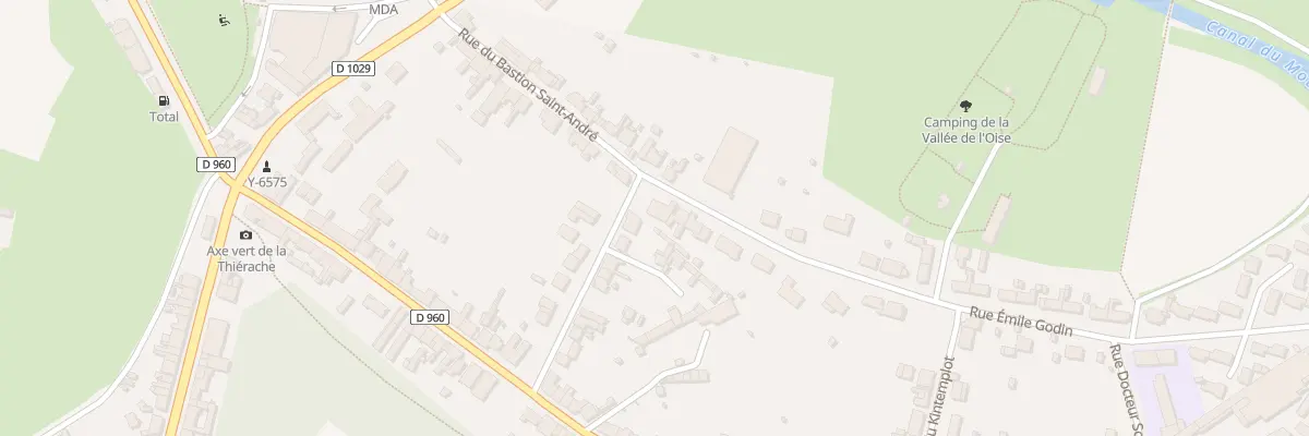 Plan du 16 Rue Emile Godin à Guise