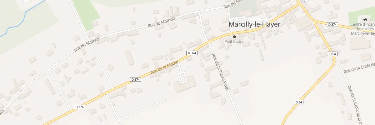 Plan du 25 Rue de la Mothe à Marcilly-le-Hayer
