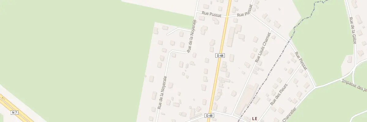 Plan du 7 Rue de la Noyeraie à Lapalisse