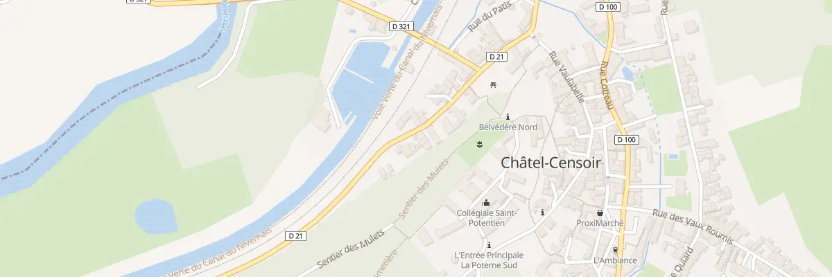 Plan du 17 Rue de la Fontaine à Châtel-Censoir