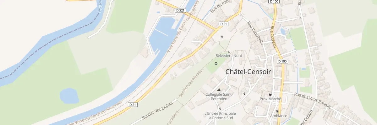 Plan du 15 Rue de la Fontaine à Châtel-Censoir