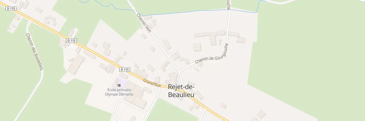 Plan du 2 Che Vert à Rejet-de-Beaulieu