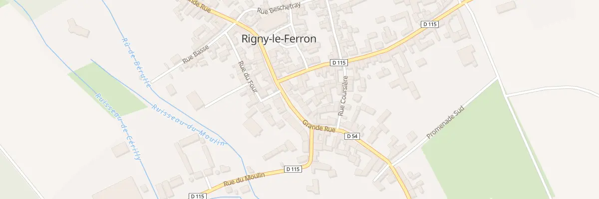 Plan du 35 Gr Grande Rue à Rigny-le-Ferron
