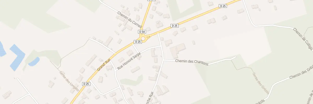 Plan du 2 Vc La Franche Rue à Presles-et-Thierny