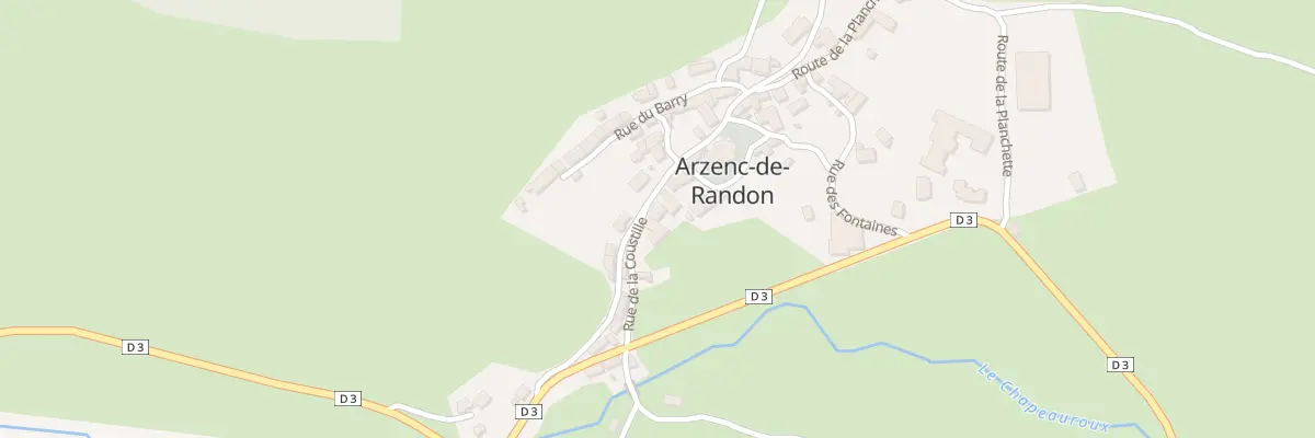 Plan du 1 Rue de la Coustille à Arzenc-de-Randon