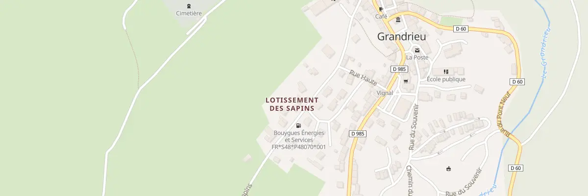Plan du 6056 Lotissement Les Sapins à Grandrieu