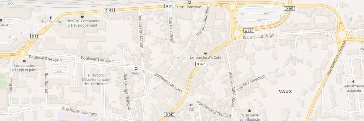 Plan du 18 Rue du Colombier à Laon