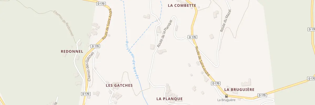 Plan du 5181 La Planque à Mandagout