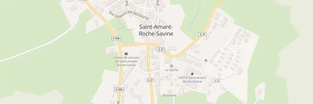 Plan du 3 Rue Henri Pourrat à Saint-Amant-Roche-Savine