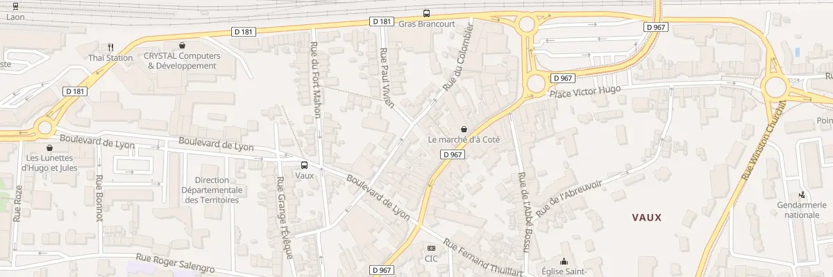 Plan du 20 Rue du Colombier à Laon