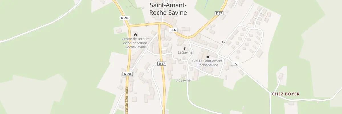 Plan du 15B Rue Henri Pourrat à Saint-Amant-Roche-Savine