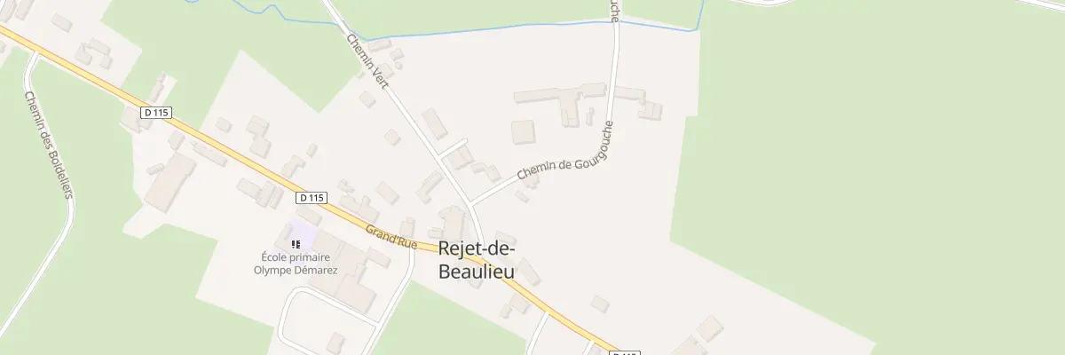 Plan du 2 Rue Gourgouche à Rejet-de-Beaulieu