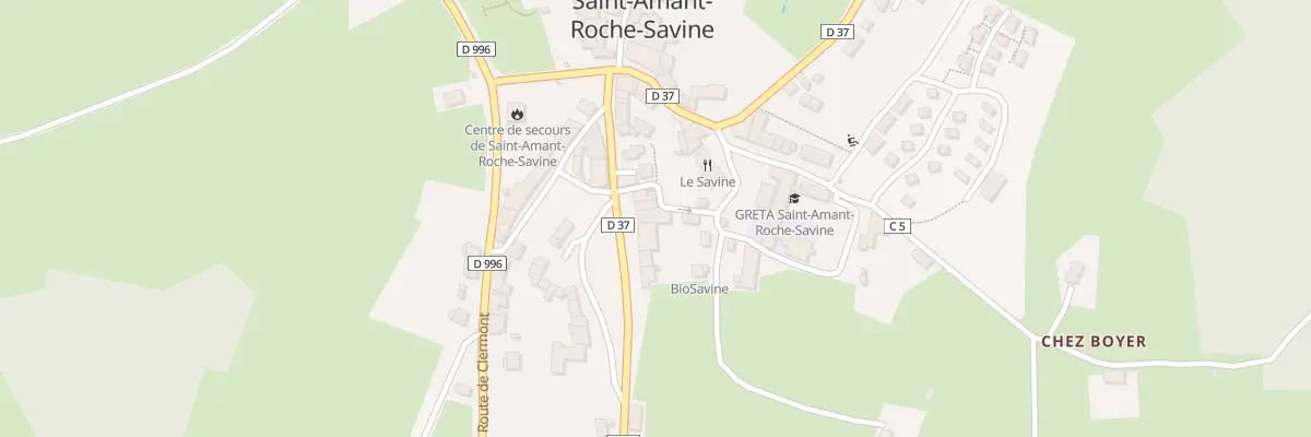 Plan du 19 Rue Henri Pourrat à Saint-Amant-Roche-Savine