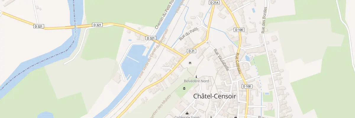 Plan du 16 Rue de la Fontaine à Châtel-Censoir