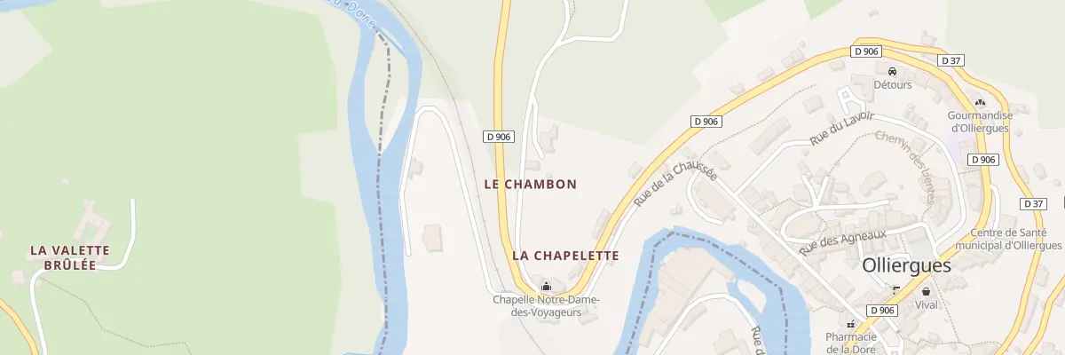 Plan du 5122 La Chapelette à Olliergues