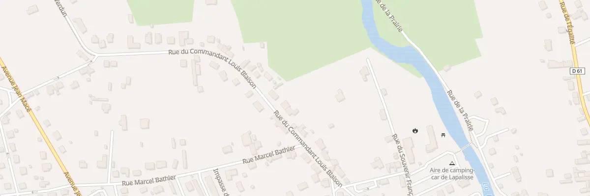 Plan du 12 Rue Commandant Louis Blaison à Lapalisse
