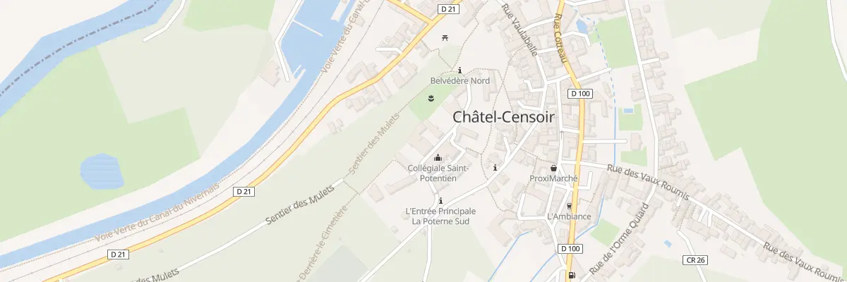 Plan du 3 Pl de l’Eglise à Châtel-Censoir