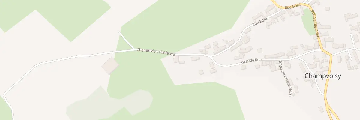 Plan du 4 Chem de la Defense à Champvoisy