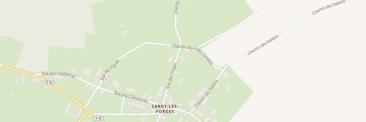 Plan du 6 Rue des Forges à Brèves