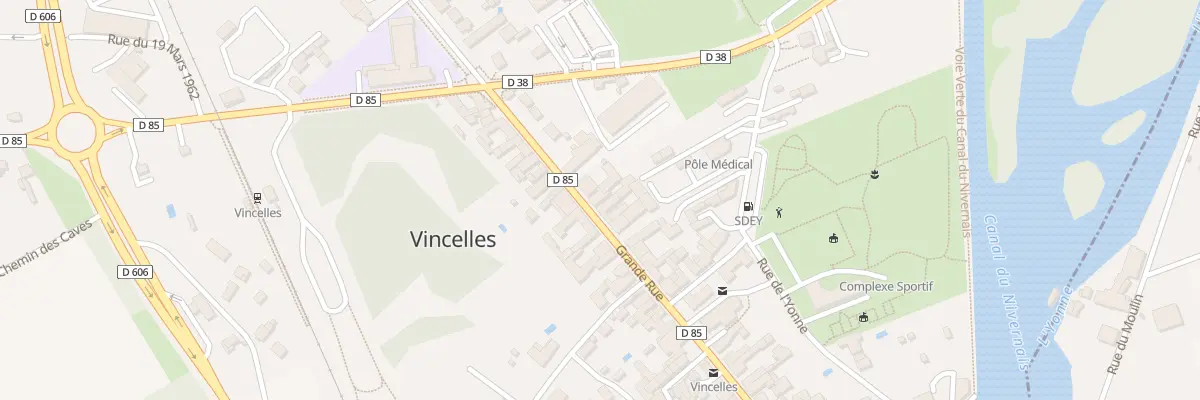 Plan du 86 Gr Grande Rue à Vincelles