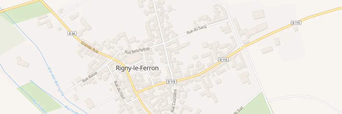 Plan du 8 Rue Neuve à Rigny-le-Ferron