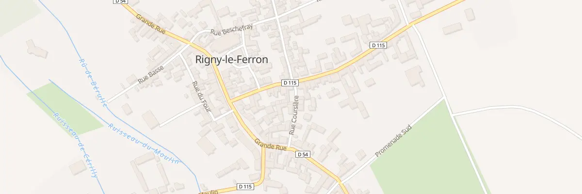 Plan du 14 Rue de la Croix à Rigny-le-Ferron
