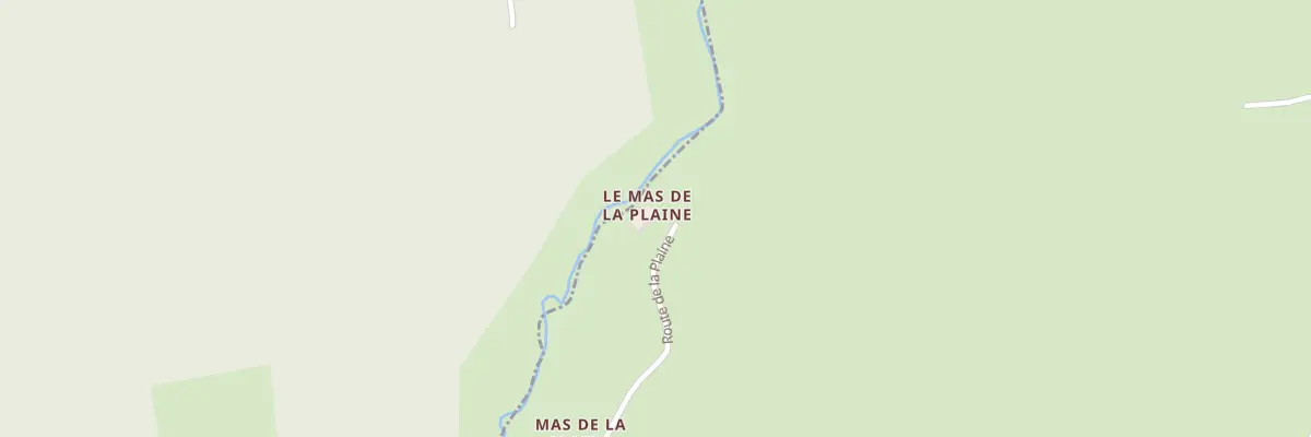 Plan du 5010 Mas de la Plaine à Saint-Sauveur-de-Ginestoux