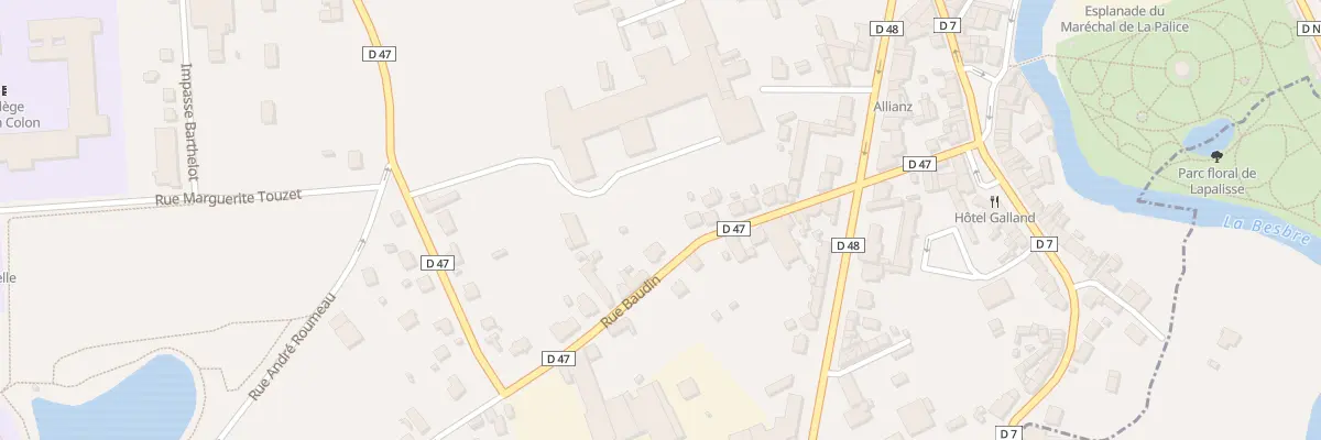 Plan du 18 Rue Baudin à Lapalisse