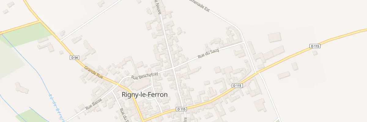 Plan du 16 Rue Neuve à Rigny-le-Ferron