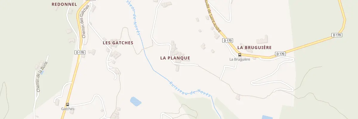 Plan du 5185 La Planque à Mandagout