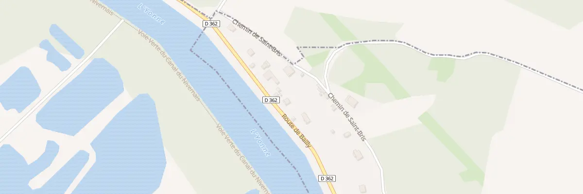 Plan du 44 Rte de Bailly à Vincelottes