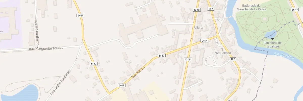 Plan du 16 Rue Baudin à Lapalisse
