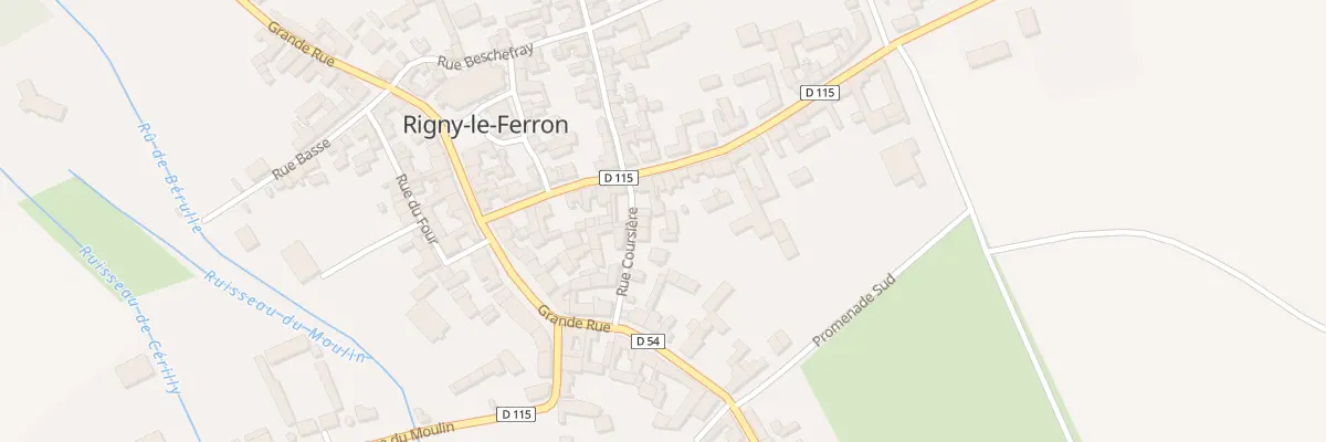 Plan du 8 Rue Coursiere à Rigny-le-Ferron