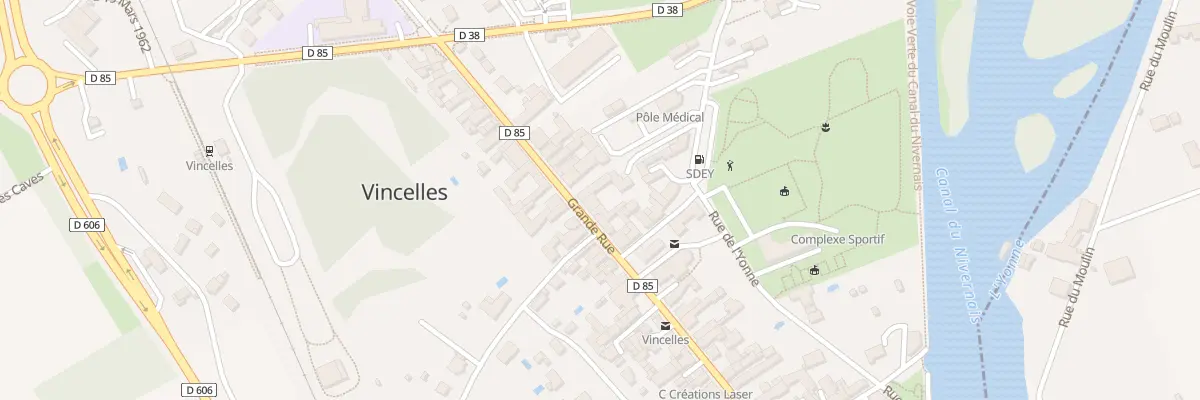 Plan du 78 Gr Grande Rue à Vincelles