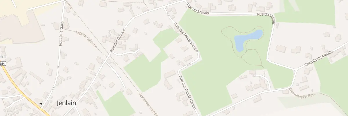 Plan du 5 Rue des Fonds de Hanon à Jenlain