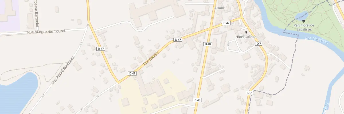 Plan du 15 Rue Baudin à Lapalisse