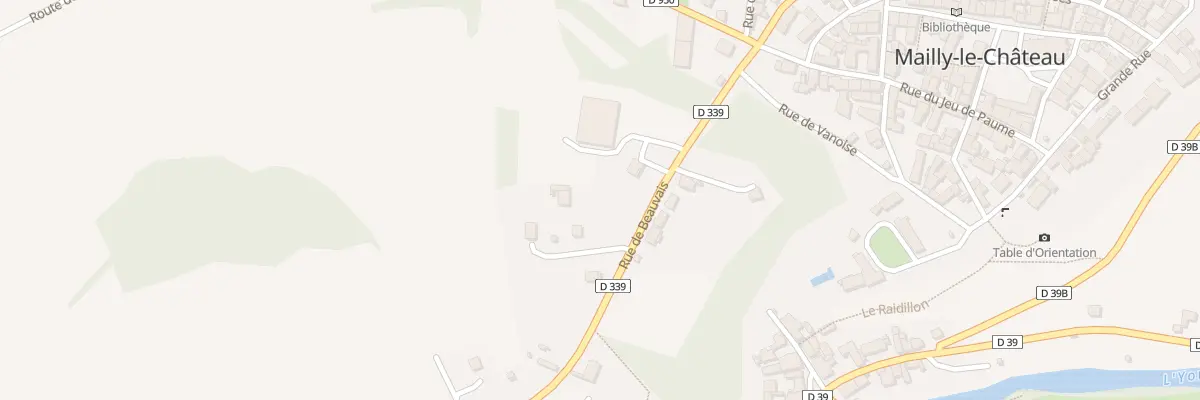Plan du 4 Rue du Beauvais à Mailly-le-Château