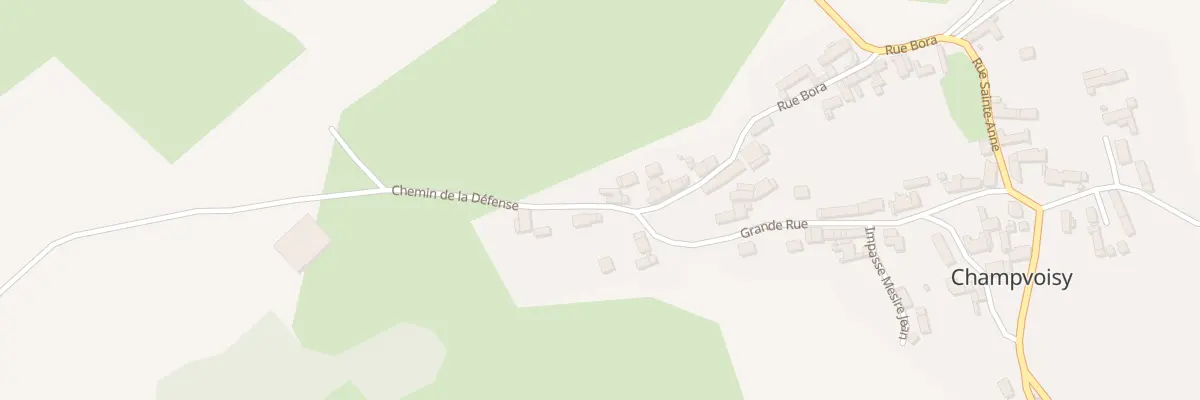Plan du 3 Chem de la Defense à Champvoisy