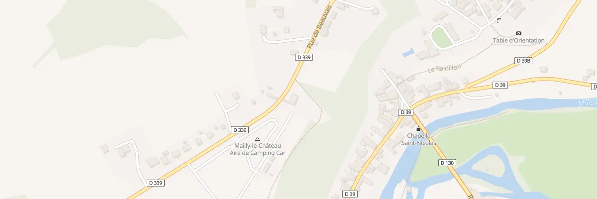 Plan du 15 Rue du Beauvais à Mailly-le-Château
