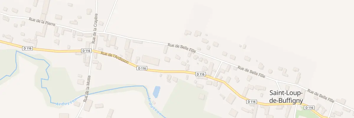 Plan du 23 Rue de Belle Fille à Saint-Loup-de-Buffigny