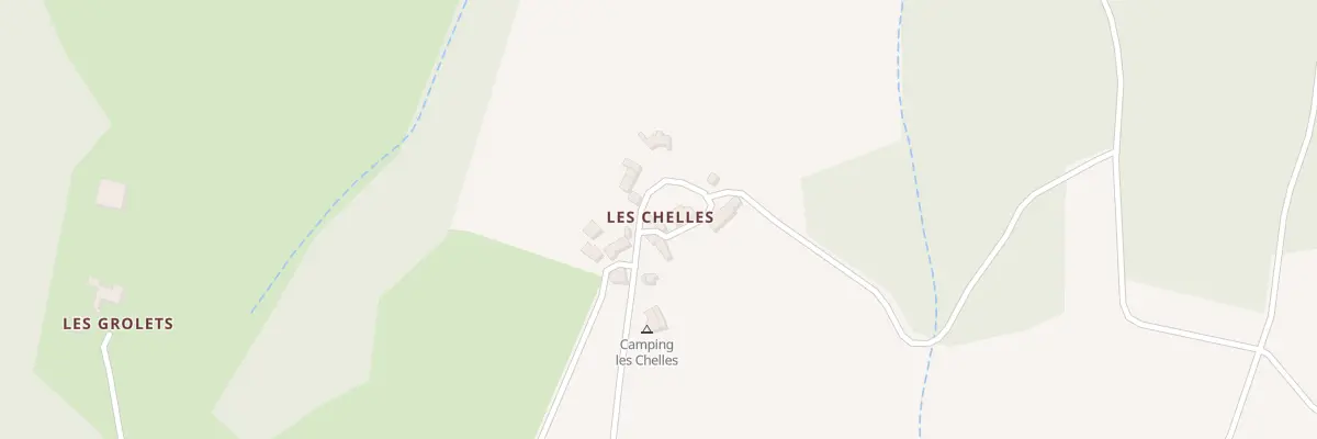 Plan du 5437 Les Chelles à Olliergues
