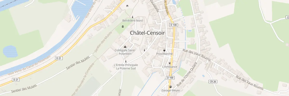 Plan du 18 Rue Champion à Châtel-Censoir
